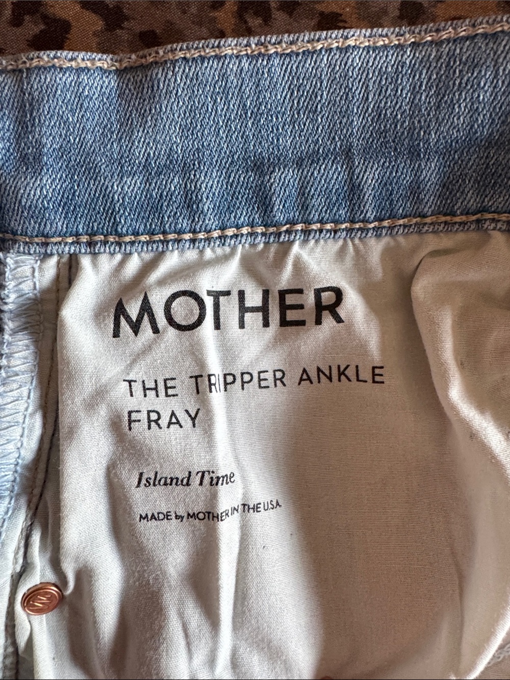 MOTHER Vintage-Light Blue Straight Leg Jeans - Picture 3 of 5